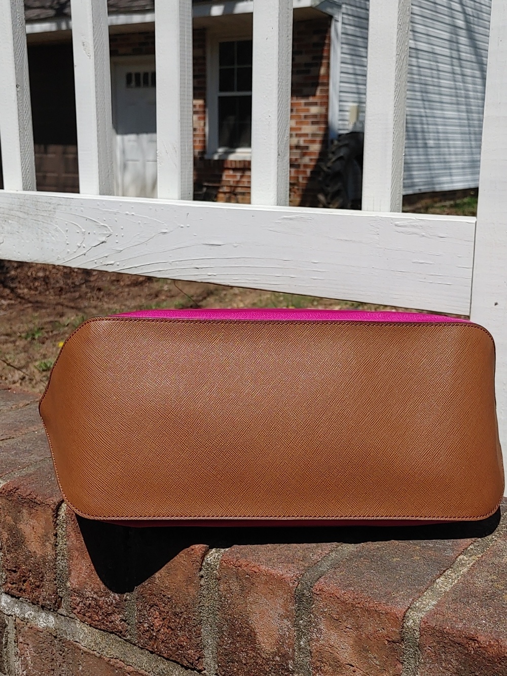Michael Kors Kempton Small Fuschia Nylon Tote (1064) - Picture 4 of 8
